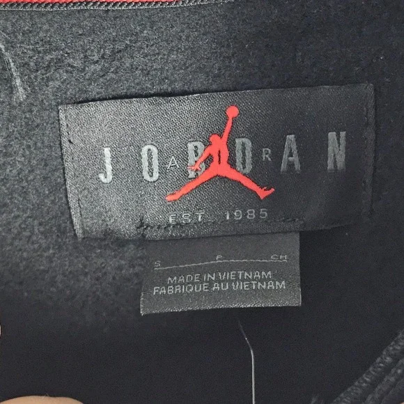 FV7458 Nike Air Jordan Essentials Men's Fleece Pullover Hoodie Plaid Size Small - Picture 6 of 9